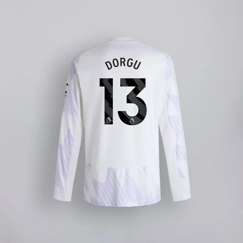Manchester United 25/26 Long Sleeve Away Jersey Kids - 13 Patrick Dorgu-4082-13
