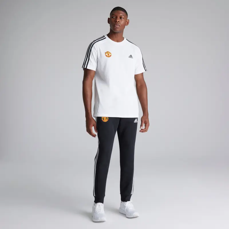 Manchester United x adidas Essentials Single Jersey 3-Stripes T-Shirt White-1581